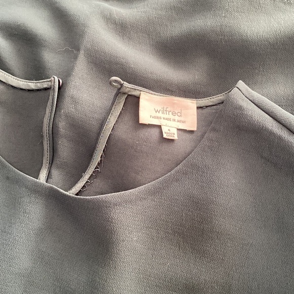 NWOT Aritzia Wilfred Shift Green Long Sleeve Mini Dress Size 4 - Picture 14 of 16